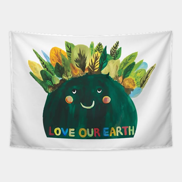 Love our Earth Tapestry by russodesign