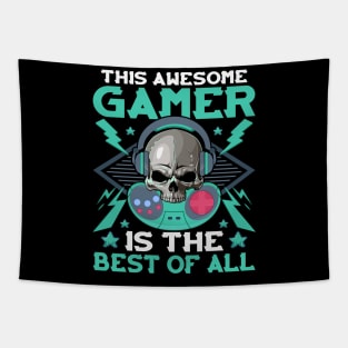 This Gamer Is The Best Of All Funny Pro Video Gamer Gift Tapestry