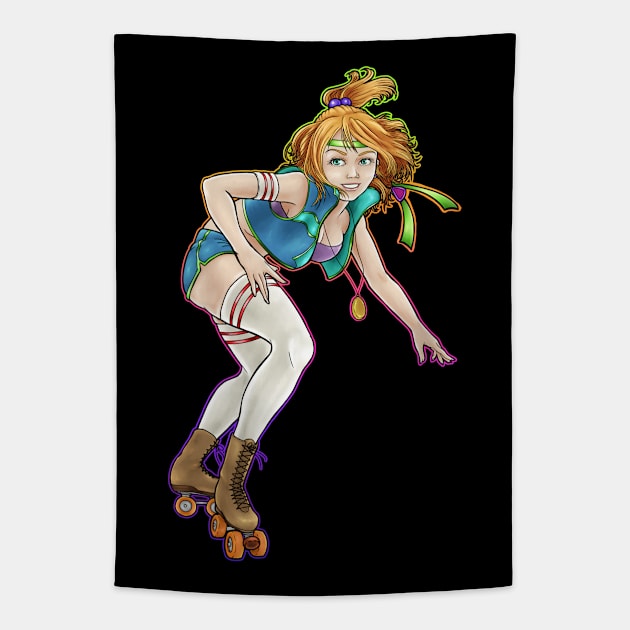 Neon Skater Tapestry by ChePanArt