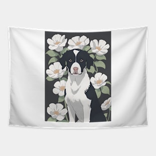 Floral Retriever's Harmony Tapestry