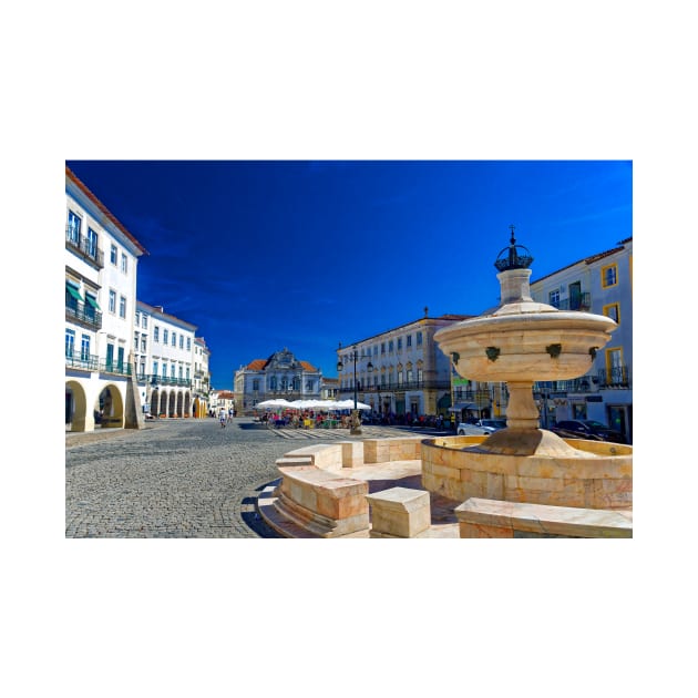 The Fountain on Giraldo Square, Evora by BrianPShaw