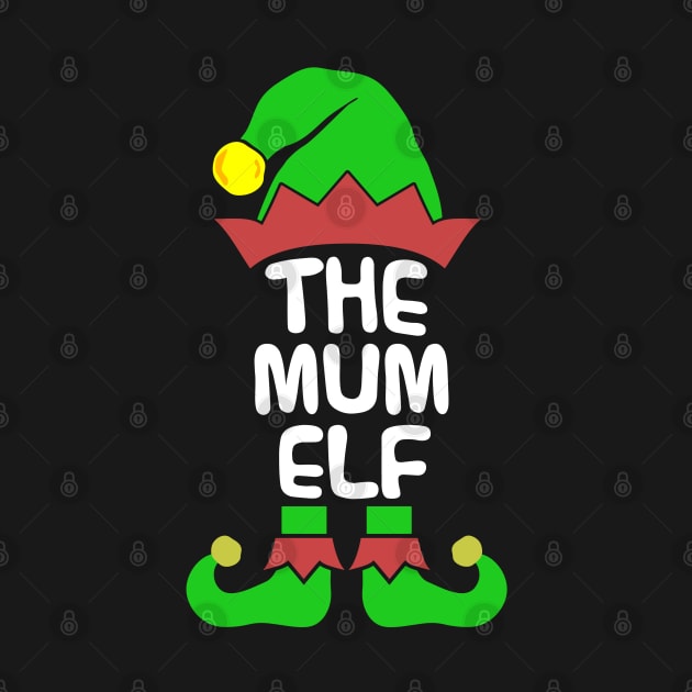 Mum Elf Matching Family Group Christmas Party Pajama by silvercoin