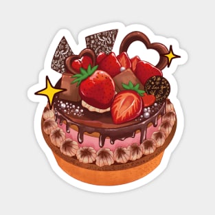 Japanese Strawberry Cake Magnet