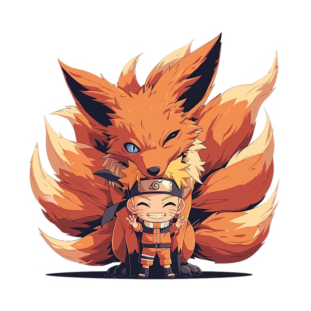 kurama and naruto by peterdoraki