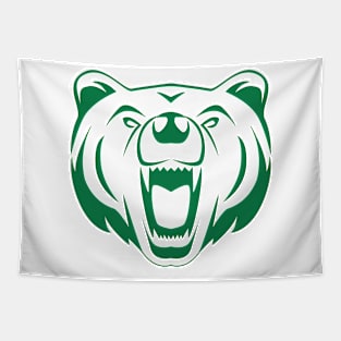 Cloudcroft Bears Head (Green) Tapestry