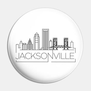 Jacksonville Minimal Skyline Pin