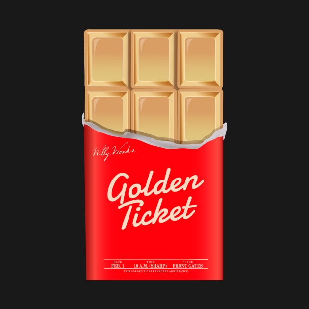 Golden Ticket Chocolate by timegraf