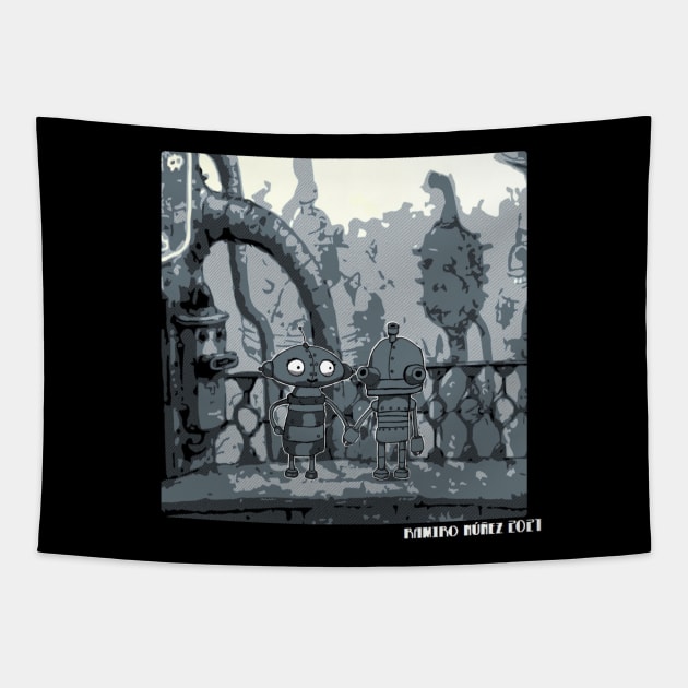 Josef & Berta Tapestry by Rama.Rabbit