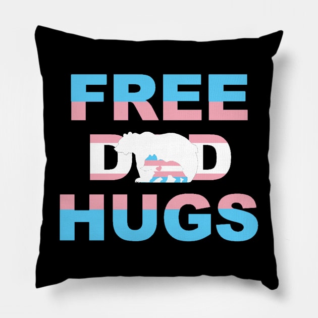 Free Dad Hugs LGBTQ+ Pillow by WhateverTheFuck