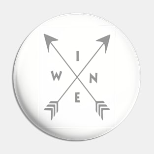 Wine with Arrows Pin