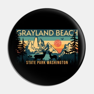 Grayland Beach State Park Washington Pin