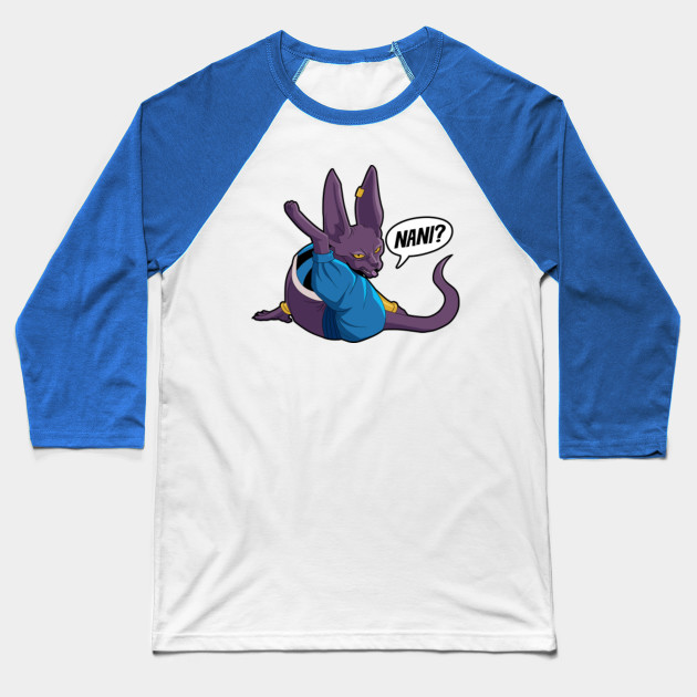 Beerus Lick Nani Dragon Ball Super Baseball T Shirt Teepublic