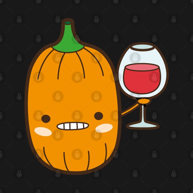 Wine pumpkin by doodletales