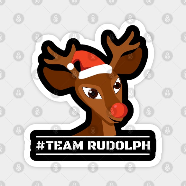 Christmas Team Rudolph Magnet by Merch Manias