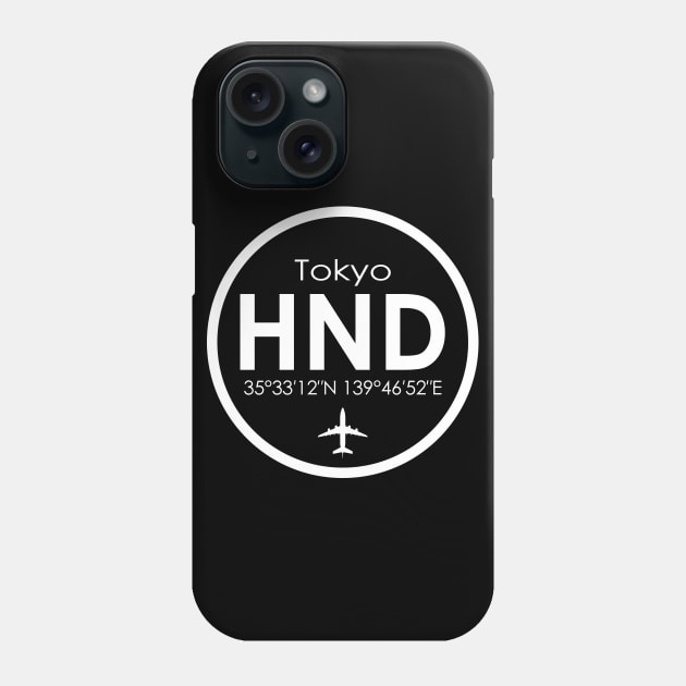 HND, Tokyo Haneda Airport Phone Case by Fly Buy Wear