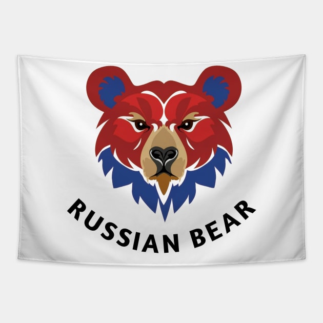 Russian bear Tapestry by Spaceboyishere