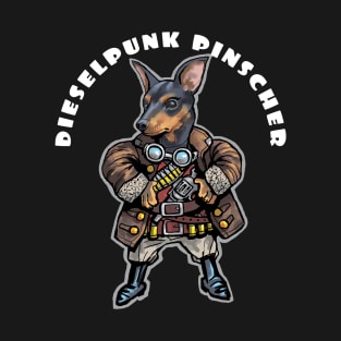 Dieselpunk pinscher dog T-Shirt