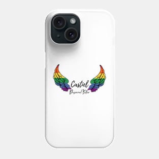 Castiel deserved better rainbow wings Phone Case