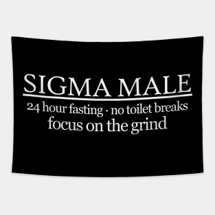 Sigma Male - focus on the grind Tapestry