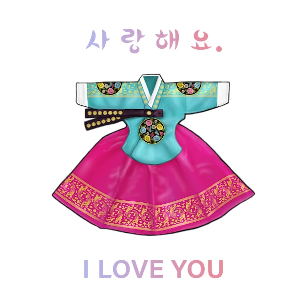 I Love You Hanbok by Anicue