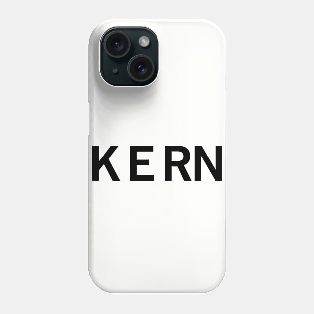 Kern Phone Case by hamiltonarts