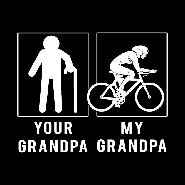 cycling your grandpa my grandpa tee for your grandson granddaughter by MKGift