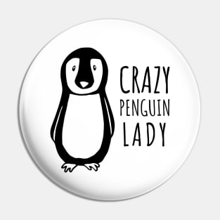 Crazy Penguin Lady Pin