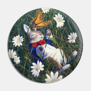 Peter and the Daisies Pin