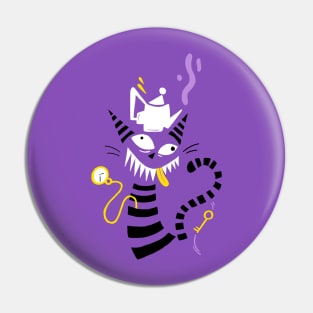 Cheshire Crazy Cat Pin