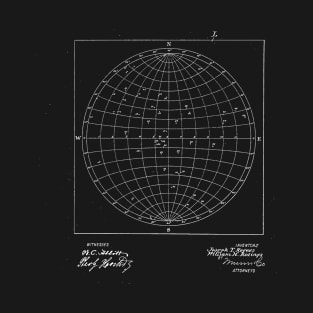 Star Finder Vintage Patent Drawing T-Shirt