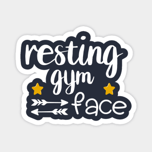 Resting Gym Face Magnet