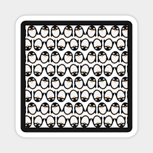 Cute Dancing penguins pattern Magnet