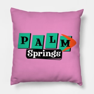 Palm Springs Vintage 50s Style Sign Pillow