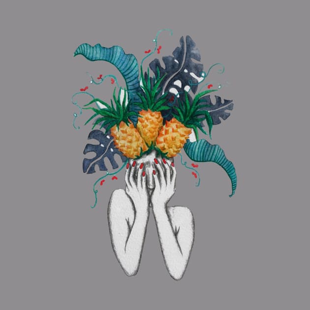 Pineapples are in my head by laurakfinnegan