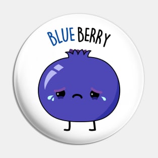 Blue Berry Cute Blue Berry Pun Pin