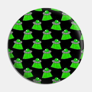 Alien UFO Abduction Pattern Pin