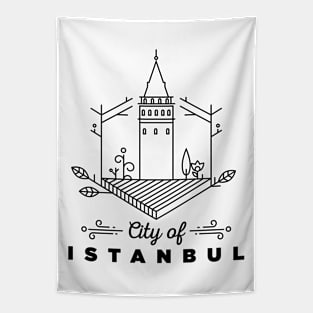 Istanbul City Monogram Tapestry