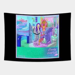 Candy castle Tapestry