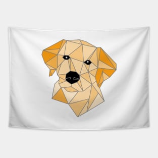 Labrador Yellow Stained Glass Tapestry