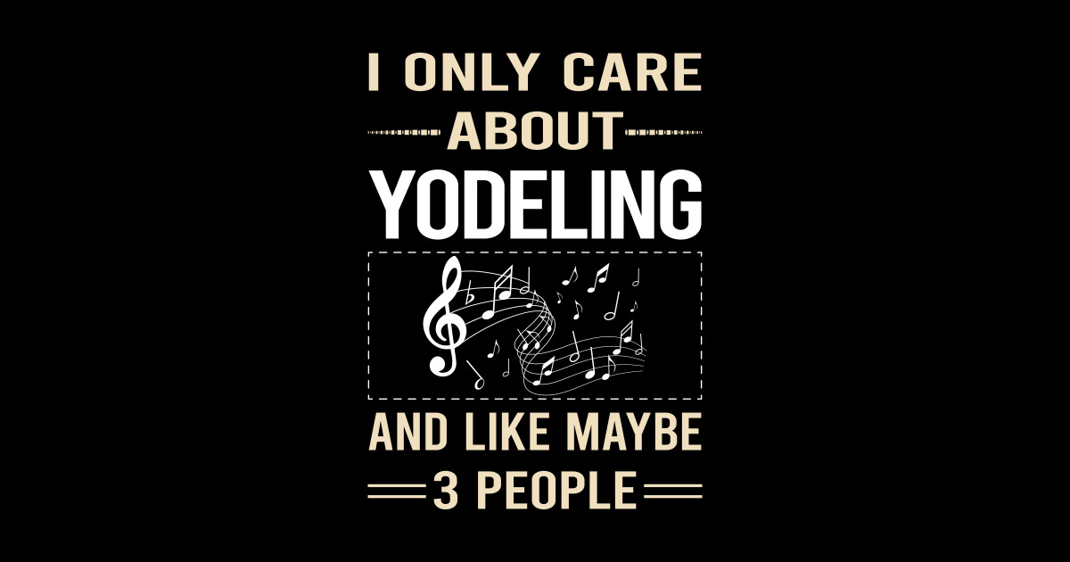 Funny 3 People Yodeling Yodel Yodeling Sticker TeePublic