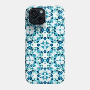 Blue Flower Watercolour Pattern Phone Case