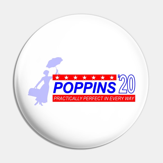 Mary Poppins Presidential Campaign Pin by GrumpyVulcanCampaign