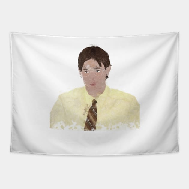 the office Jim Halpert as Dwight Schrute Tapestry by truefriend