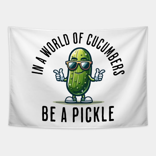 Funny Pickle I Love Pickles Pickle Lover Tapestry by Mind Your Tee