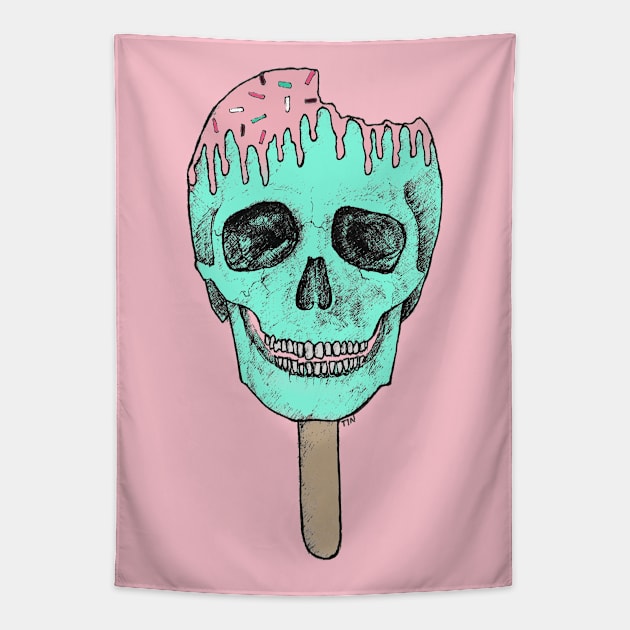 Ice Scream 3 Tapestry by Tinxiedoodles