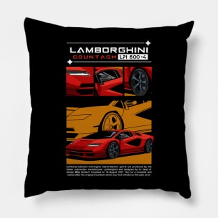 Countach Supercar Pillow