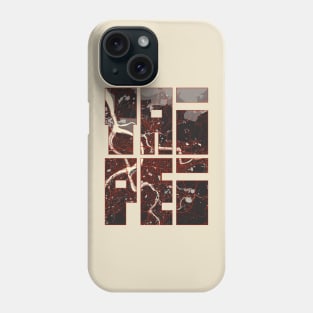 Taipei, Taiwan City Map Typography - Vector Phone Case