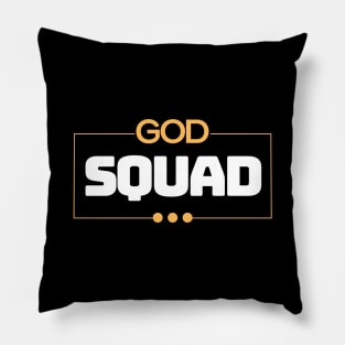 God Squad | Christian Typography Pillow