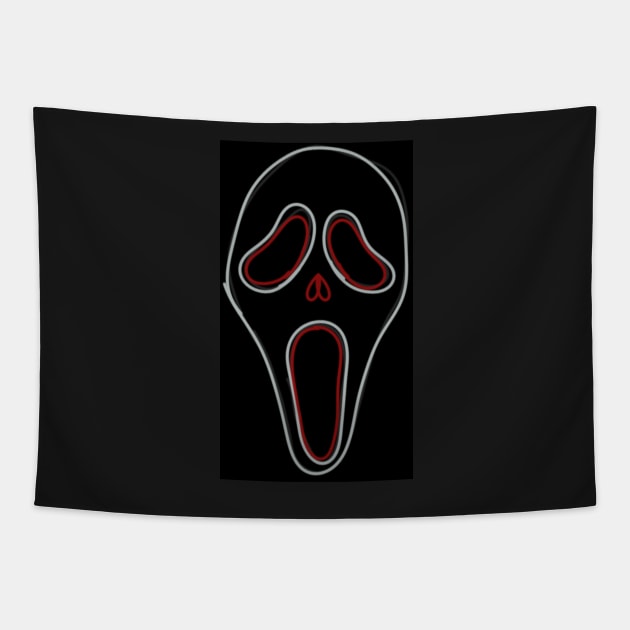 neon scream Tapestry by SnowJade