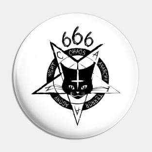 Evil Cat Pin